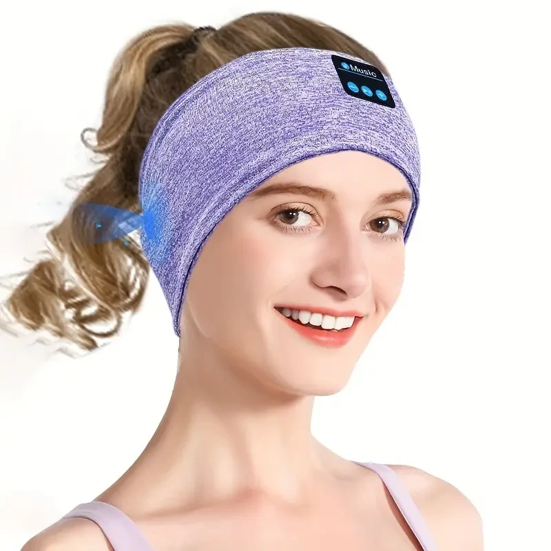 Sleep Headphones Wireless Headband, Sports Wireless Earphones Sweat Resistant TWS Earbuds Sleeping Headphone with Ultra-Thin HD Stereo Speaker for Workout Running Cool Gadgets Unique Gifts