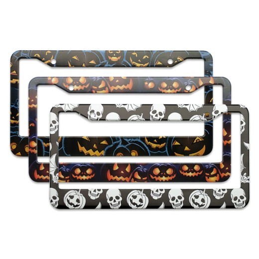 Photo Frame American Pumpkin License Plate Frame