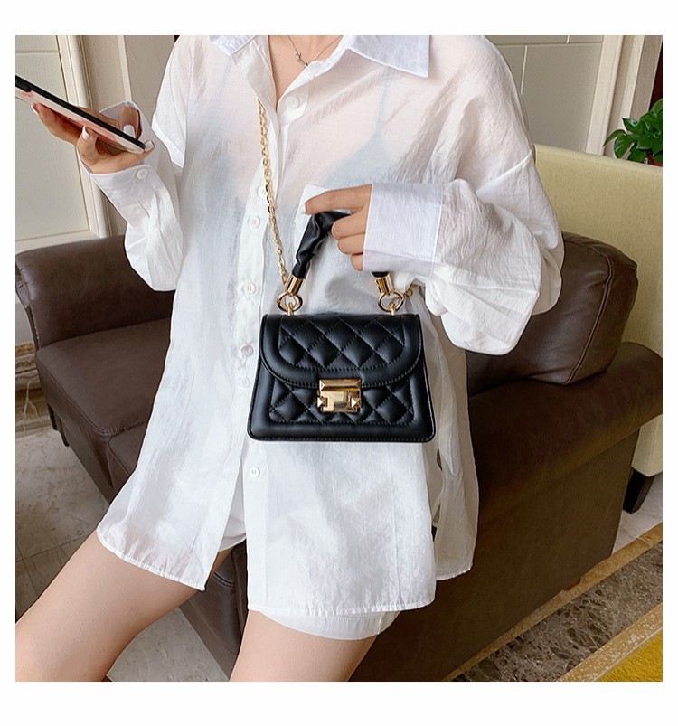 Summer New Fashion Chain Messenger Net Red Ladies Rhombus Small Square Bag