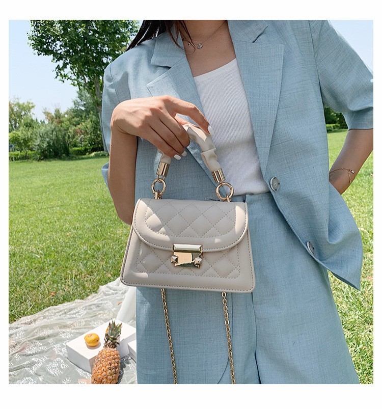 Summer New Fashion Chain Messenger Net Red Ladies Rhombus Small Square Bag