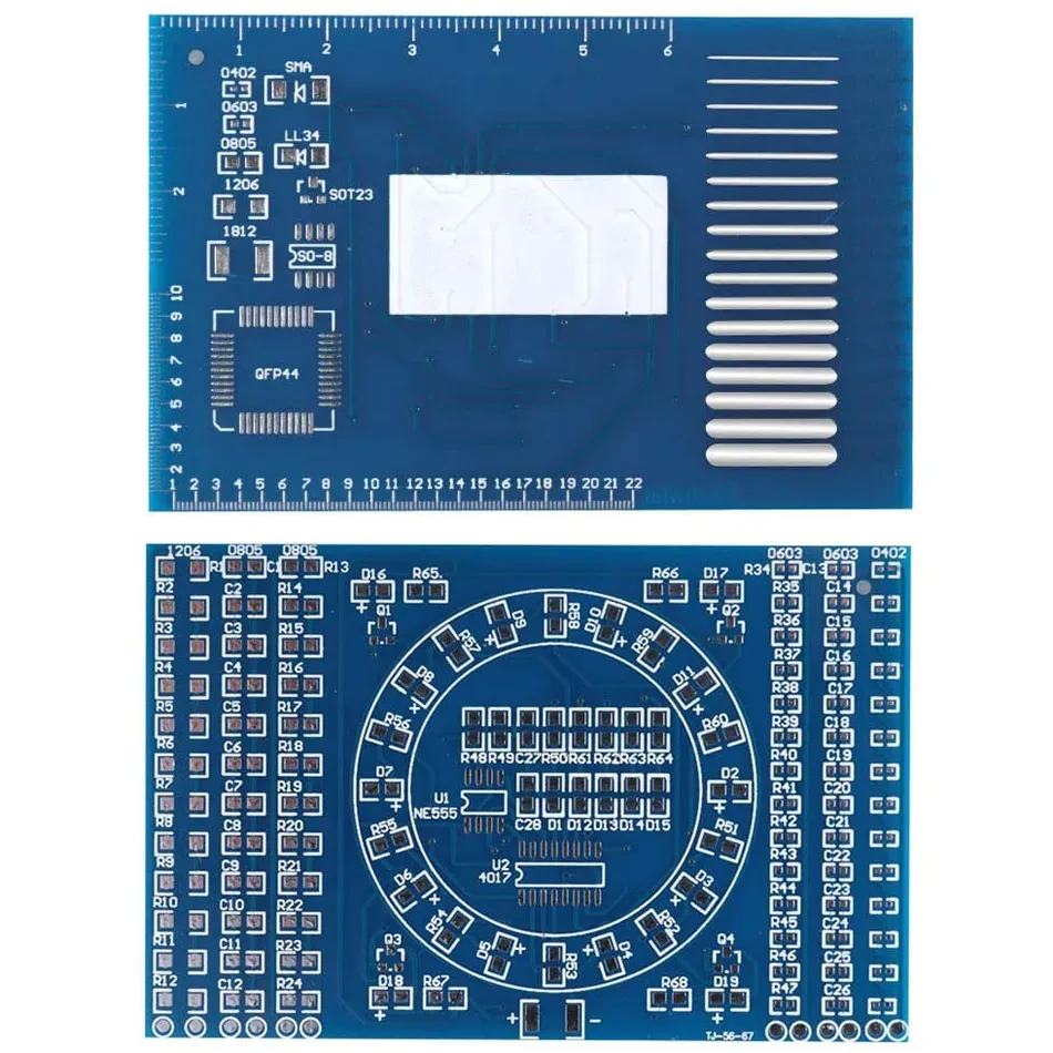Skill training patch component welding practice board