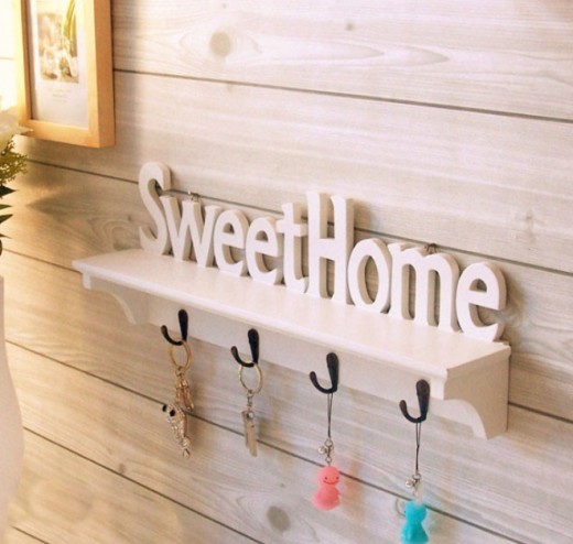 Home Decoration Hook Wall Hanging Wall Decoration Coat Hook White