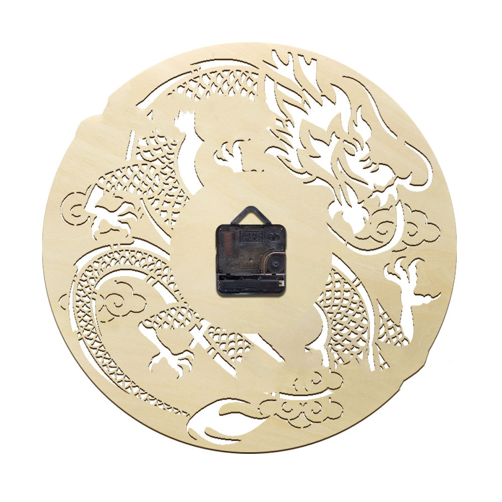Modeling Wall Clock Modern Chinese Dragon Art Wall Decoration Wall Clock