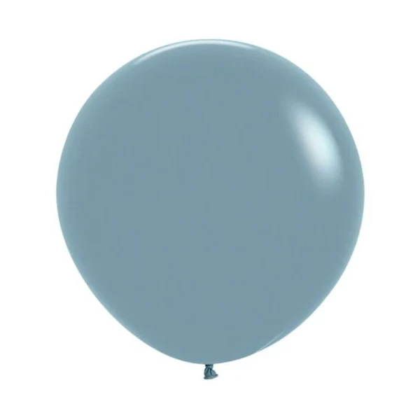 Sempertex 60cm Pastel Dusk Blue Latex Balloons - Pack of 3