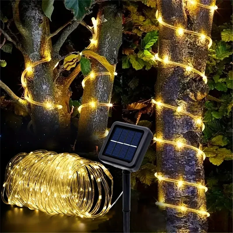 Versatile Solar-Powered LED String Lights