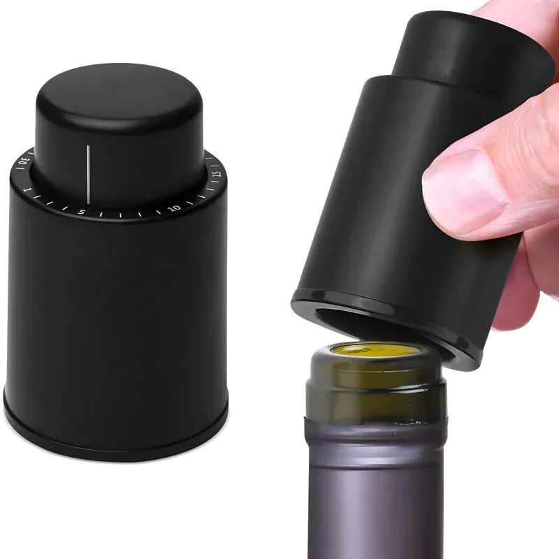 Cross-border Source Push-type Cork Vacuum Stopper With Scale Integrated Wine Stopper