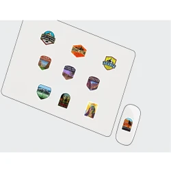 50 Pieces National Park Stationery Stickers Computer Cellphone Luggage Stickers