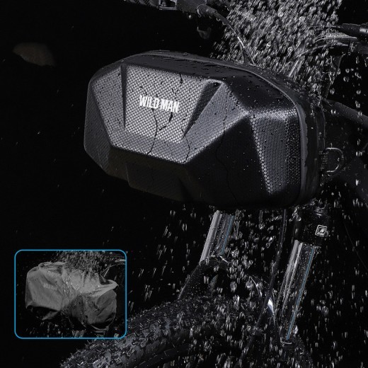 WILD MAN Bicycle Handlebar Bag EVA Hard Shell