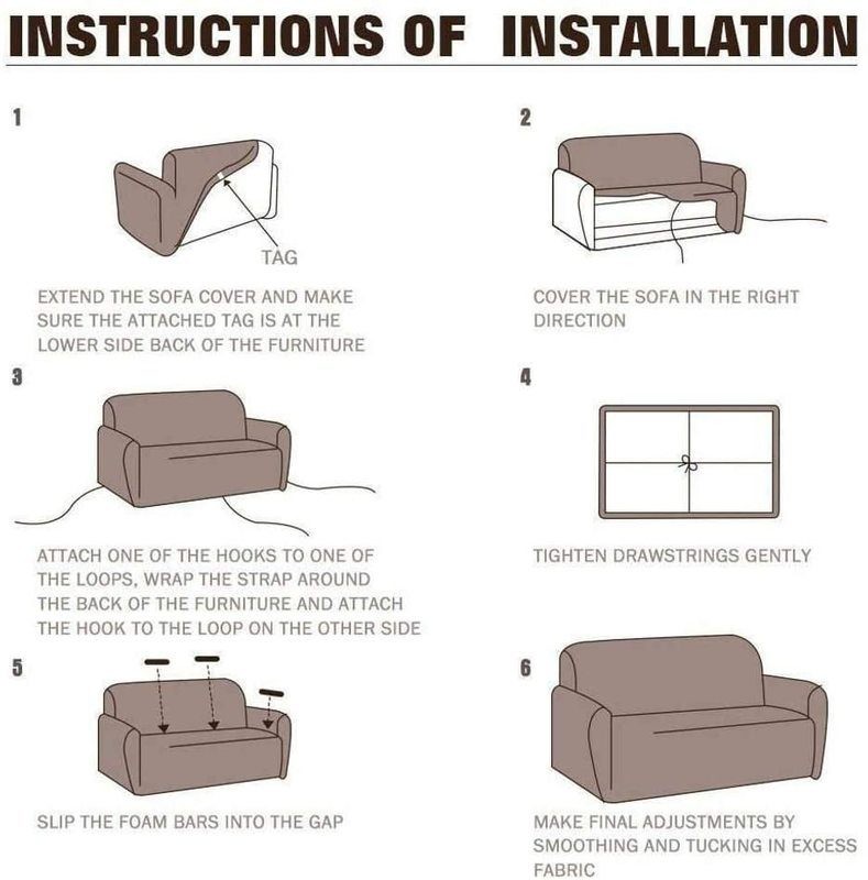 Couch Sofa Cover 2 Seater 145-185cm