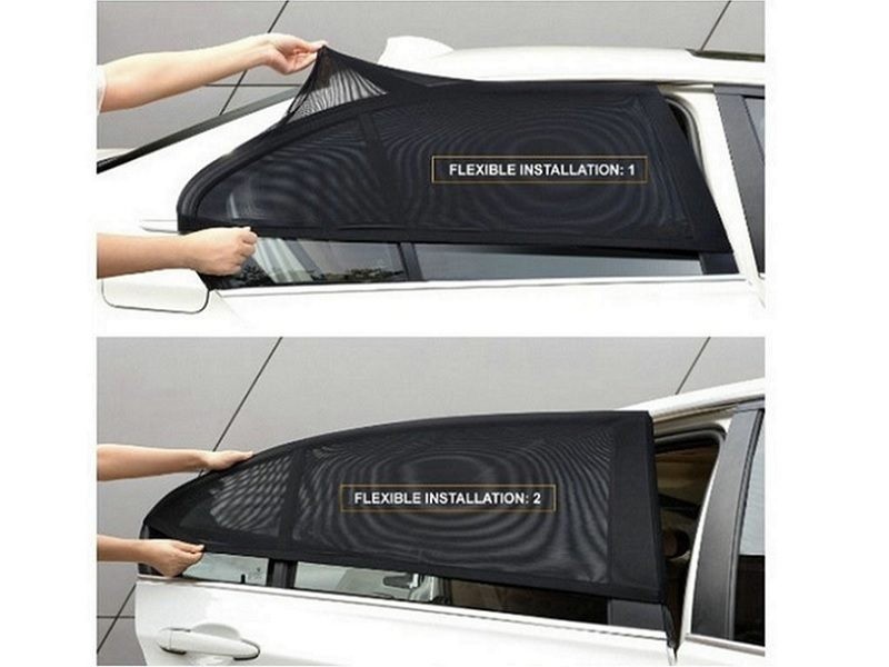 2*Car Rear Window Shade Mesh Cover