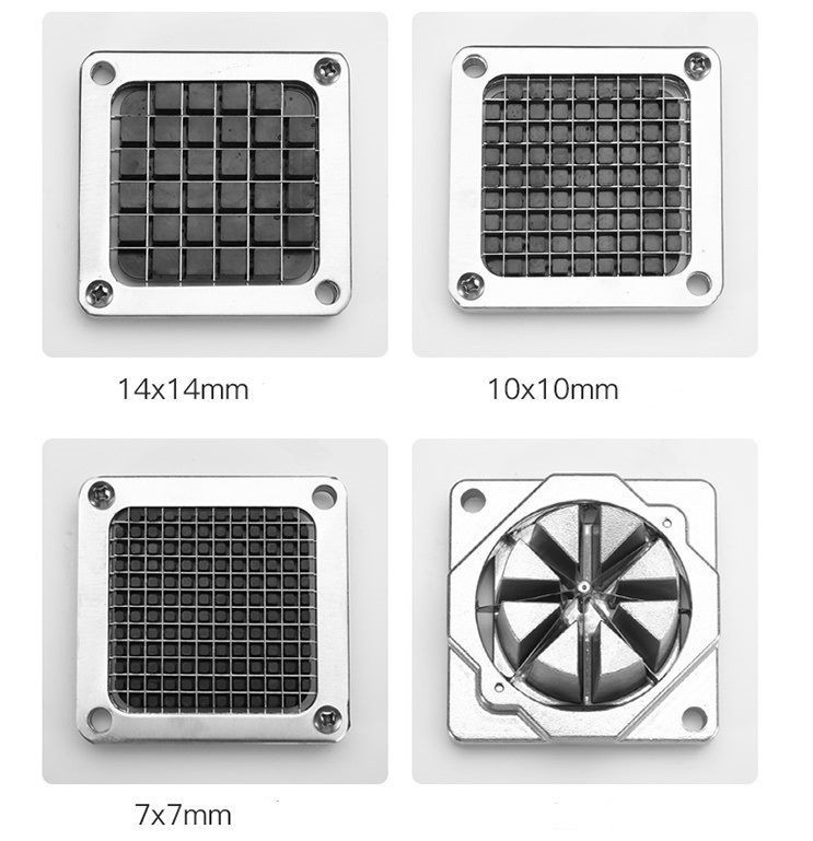 Alloy Vertical French Fries/Chips Vegetable/Fruit Strip Maker with 4 Blades