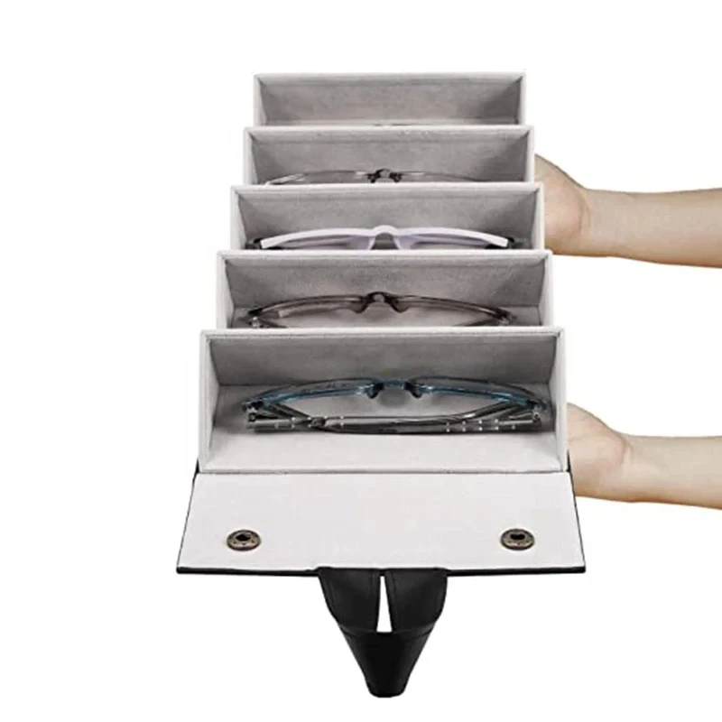 Pixiqa™ 5 Slot Travel Sunglasses Storage box