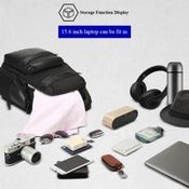 Business Anti Theft Waterproof Three Layer Large Capacity Double Shoulder Bag