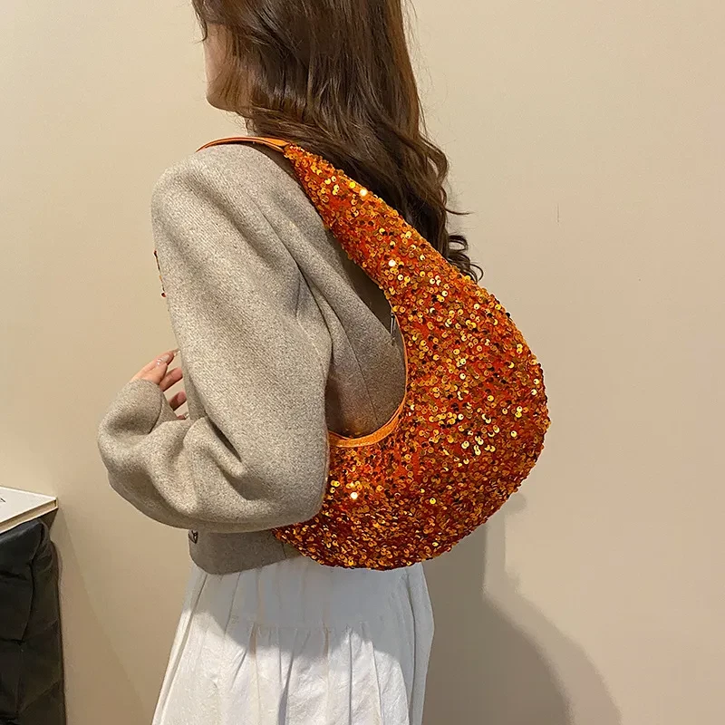 New Dinner All-match Sequins Handbag