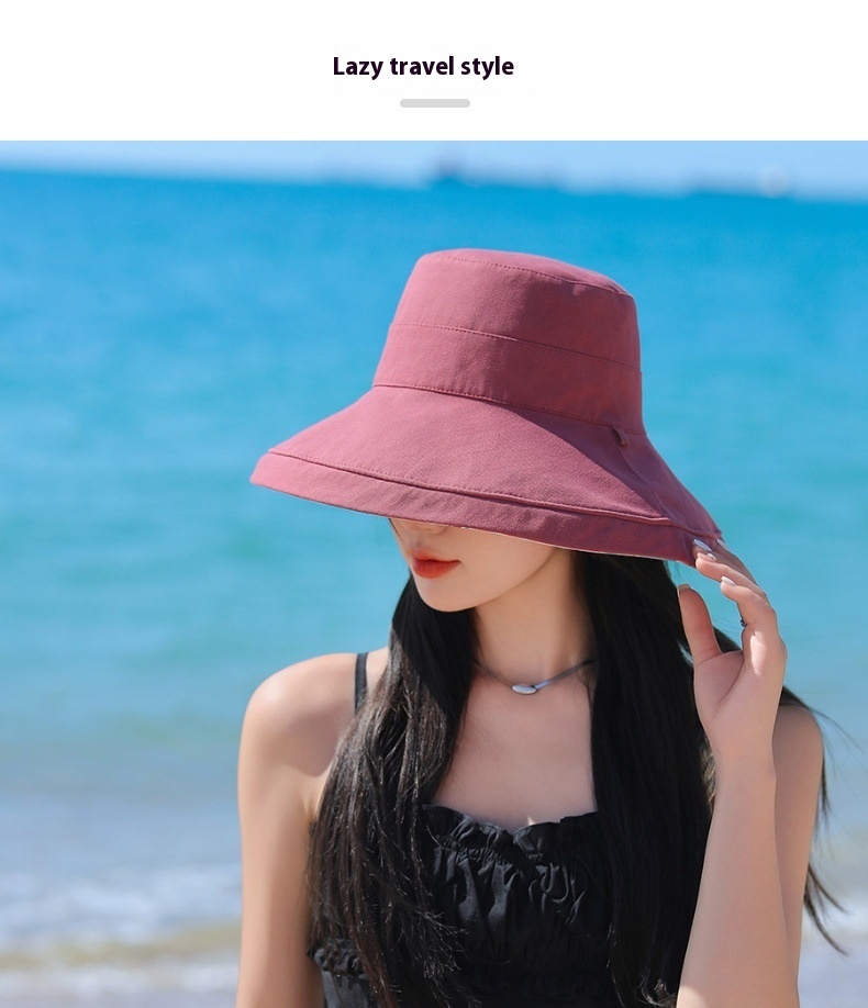 Reversible Fisherman Hat Printed Big Brim Sun-proof