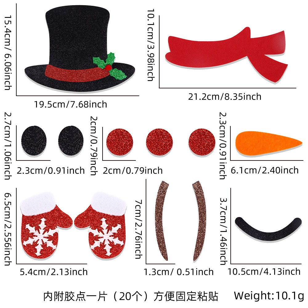 Christmas Decoration Christmas Door Window Stickers