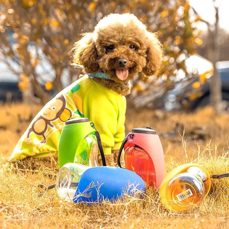 Dogs Feeding Water Dispenser Accompanying Cup