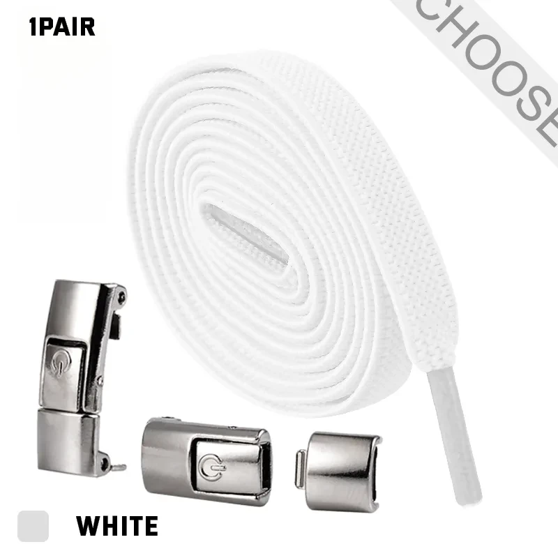 Press Lock Shoelaces Without Ties Elastic Laces