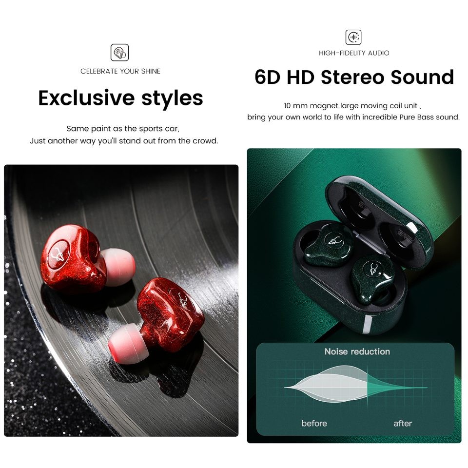 Sabbat E12 Ultra Glitter Series Earphones (Blue)