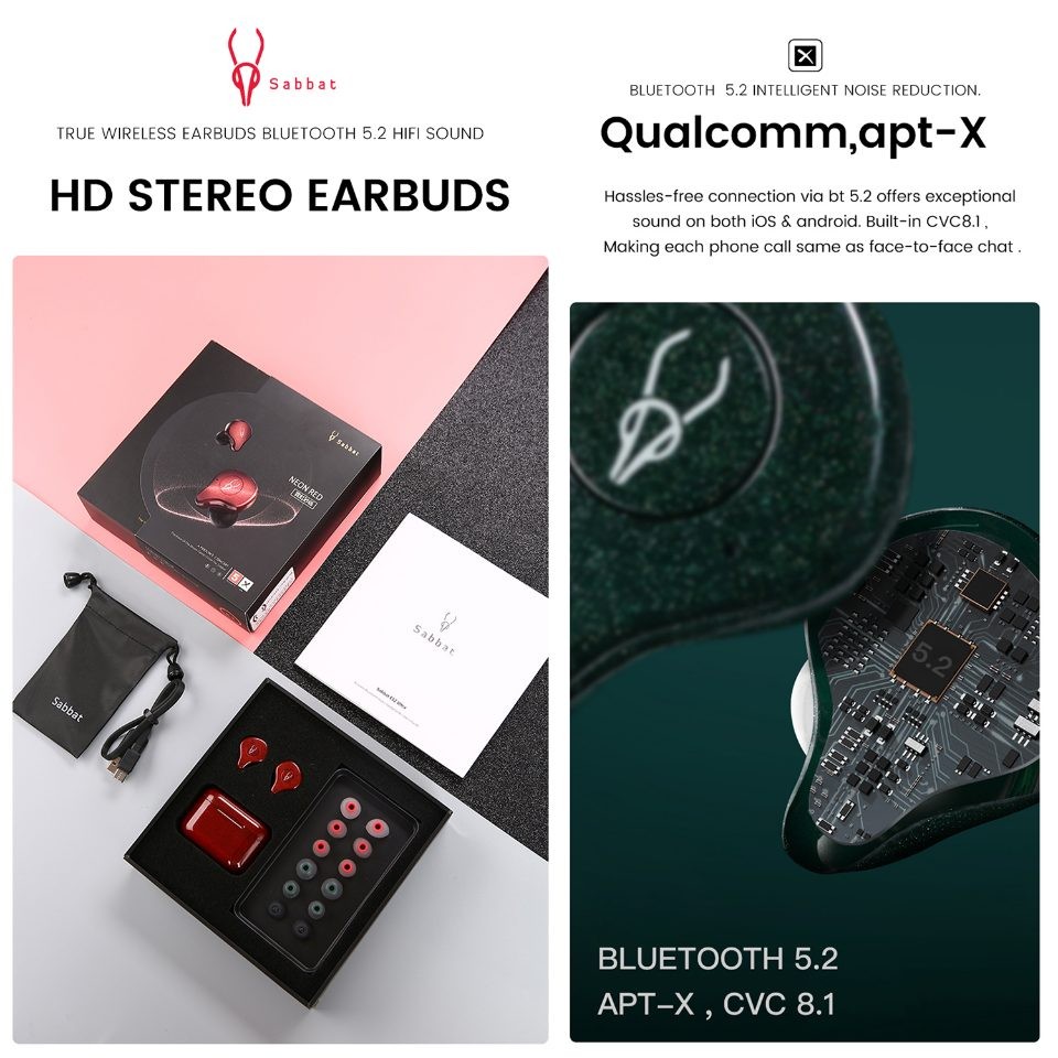 Sabbat E12 Ultra Glitter Series Earphones (Blue)