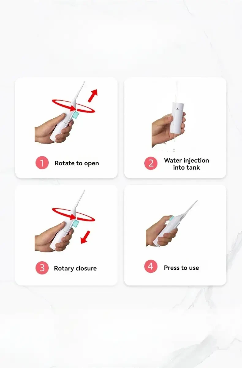 High Pressure Power Dental Water Flosser for Gum Health