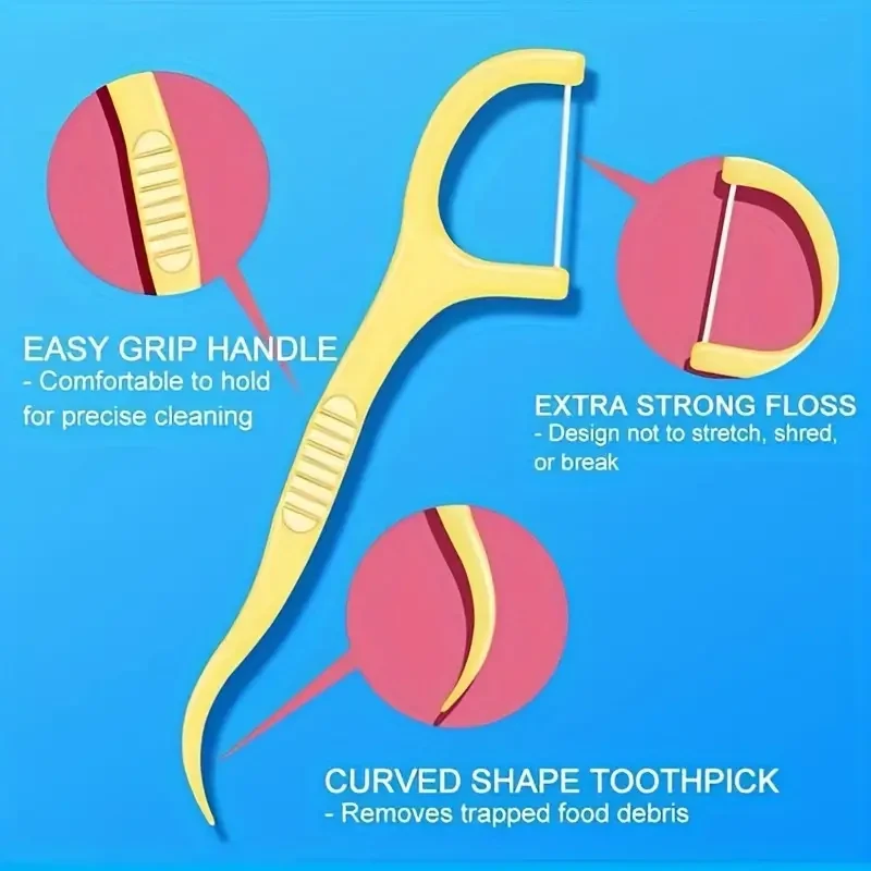 Individually Packaged Disposable Floss Picks