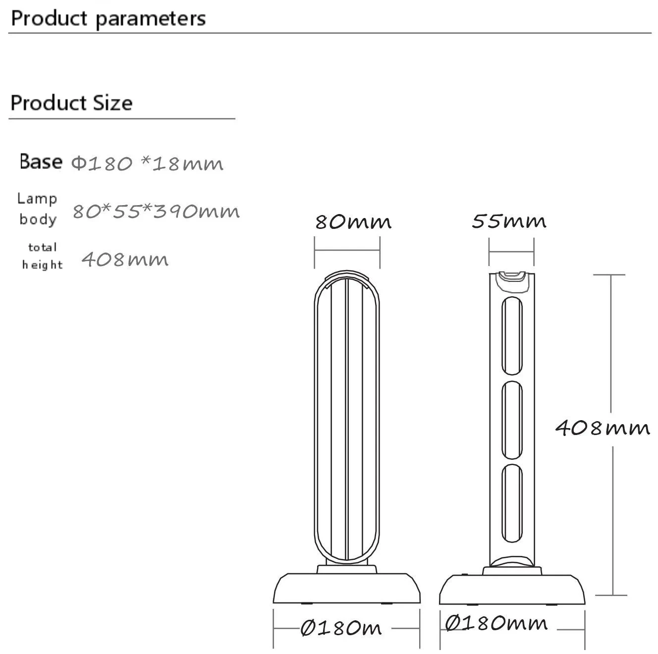 Ultraviolet Sterilization Quartz UV Lamp