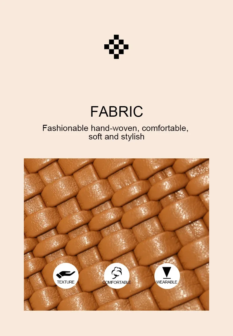 Portable Shoulder Crossbody Large Capacity Woven Bag Tote Bag