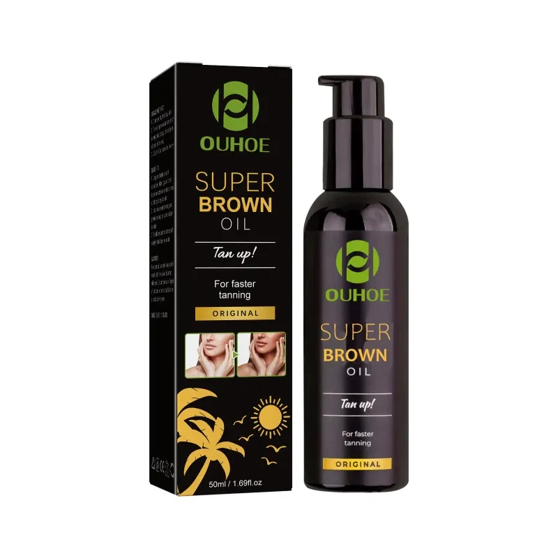 Summer Seaside Sun-aid Dark Brown Bronze Body Self-tanning Oil