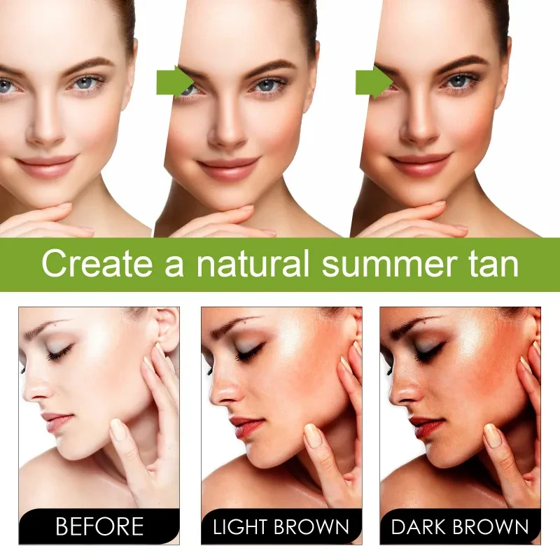 Summer Seaside Sun-aid Dark Brown Bronze Body Self-tanning Oil