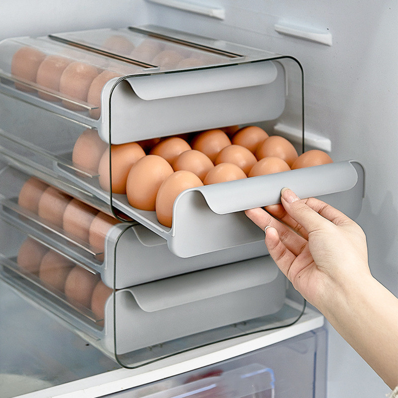 Egg Carton Drawer Type Fresh-keeping Storage Box