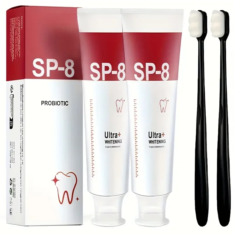 SP-8 Probiotic Ultra+ Whitening Toothpaste - Deep Clean, Refresh Breath