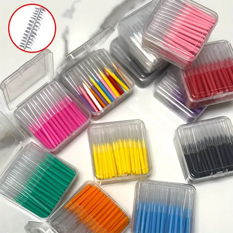Soft Nylon Interdental Brushes for Orthodontic Care - Deep Cleaning Floss Picks