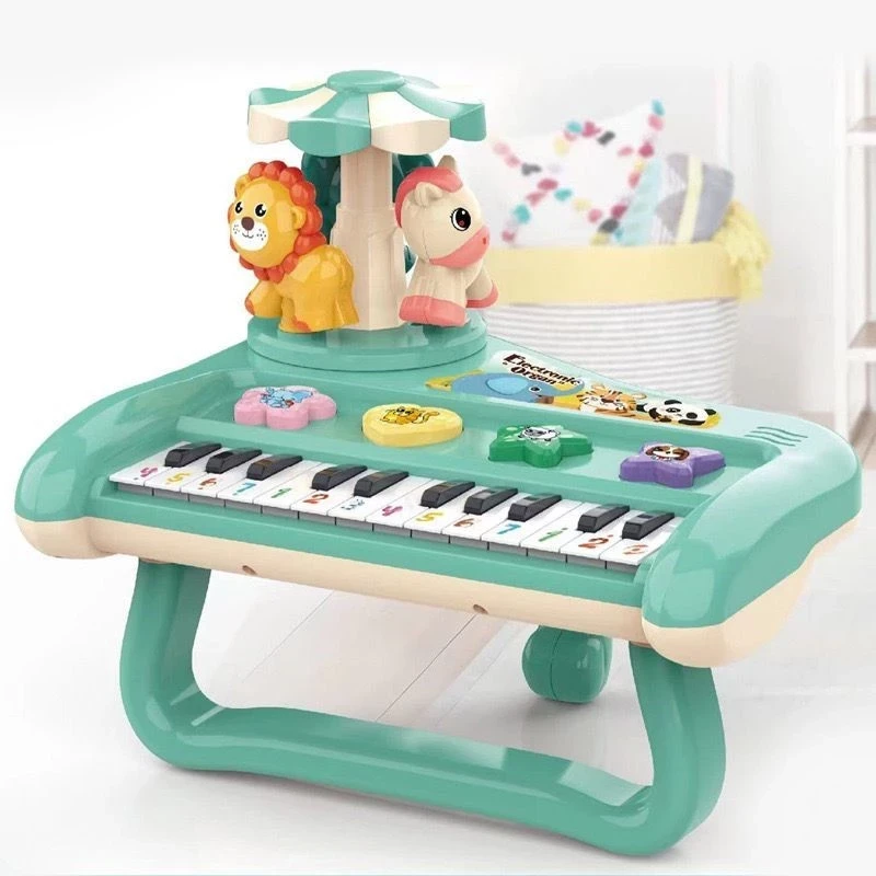 Children's Toys Rotary Musical Instrument 5588-2 Animal Music Piano Educational Animal Piano Children's Toys