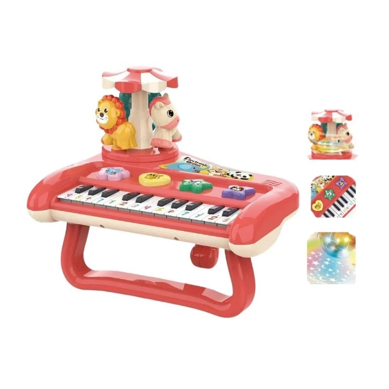 Children's Toys Rotary Musical Instrument 5588-2 Animal Music Piano Educational Animal Piano Children's Toys