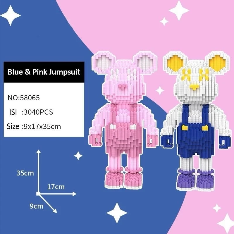 TSC Nano Block Violent Jumpsuit Bricks Education Nano Block / Toy Nano 3D Block