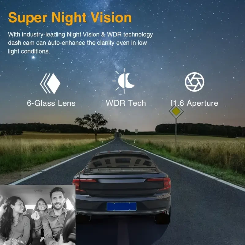 Dual Dash Cam Infrared Night Vision, Dual Channel 1080P Front And Inside, Wide Angle Car DVR Camera With 8.03 Cm IPS Screen, 24hr Motion Sensor Parking Mode, Loop Recording (Without 32G Card)