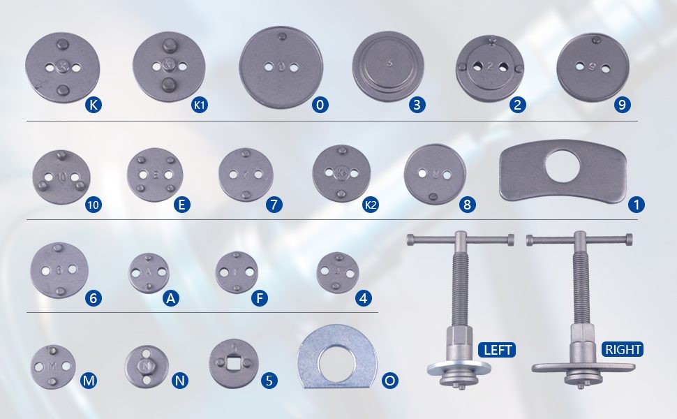22pc Disc Brake Caliper Piston Rewind Tool Kit Set