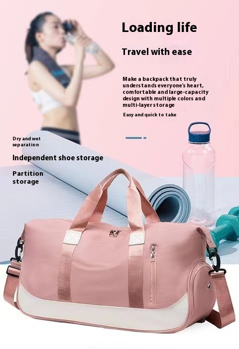 Multi-functional One-shoulder Crossbody Yoga Coverable Handle Short Trip Bag