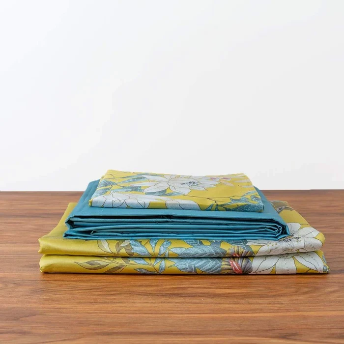 Tranquility Yellow Duvet Cover Set (Egyptian Cotton)