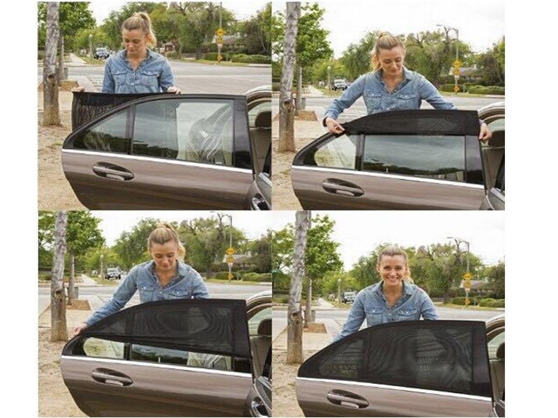 4pcs/set Car Front & Rear Side Window Sun Shade Cover