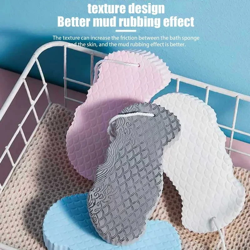 3D Body Rubbing Sponge Fish Scale
