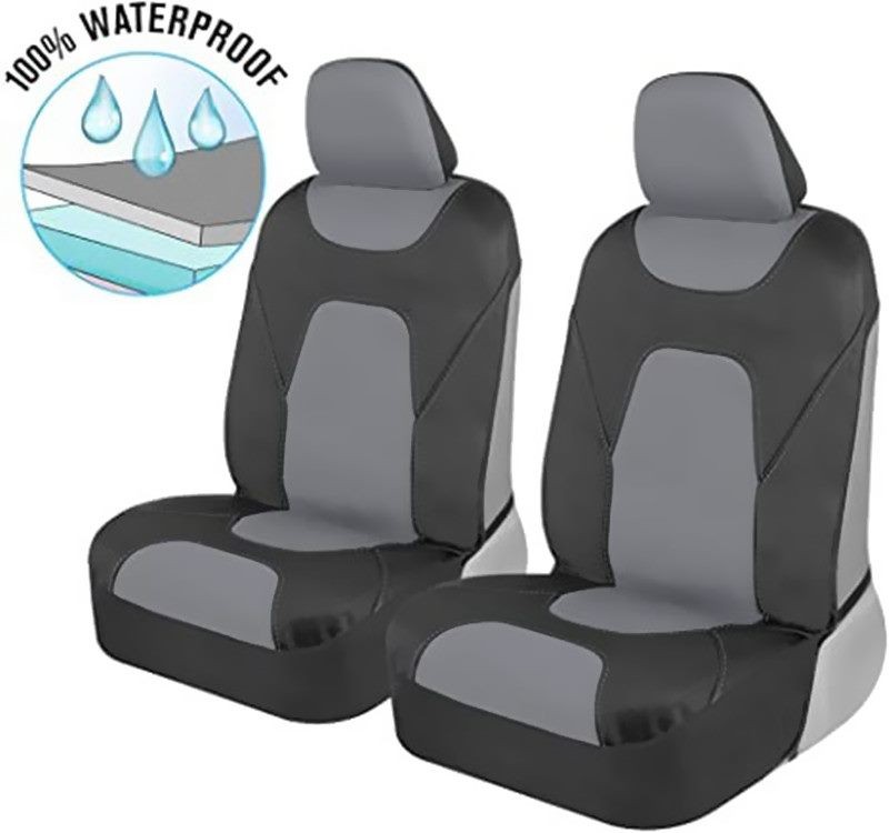 Waterproof Front Bucket Seat Cover Neoprene 2 - Seater Set Universal Fit