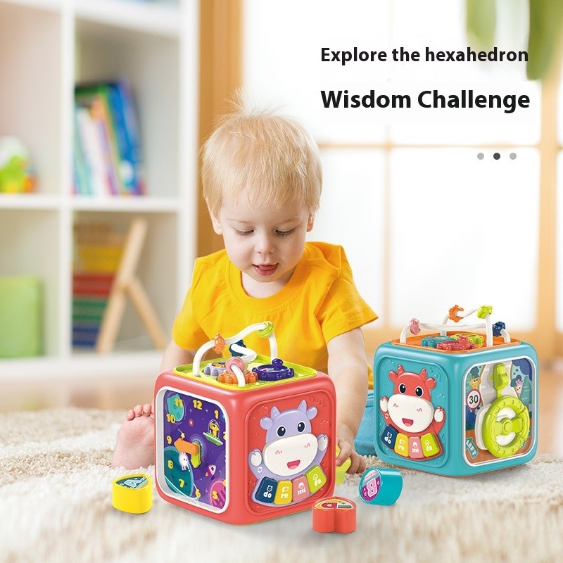 Baby Music Drum Hexahedron Toy