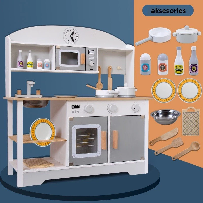 Wooden Toys Kitchen Set Model Japan Style