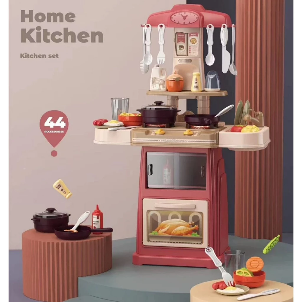 ( 899-01-02-07-08 )66Cm Toys Kitchen Set Spray Mist Kids / Cook Cooking Toys Smolding Fever / Toys Set Cook