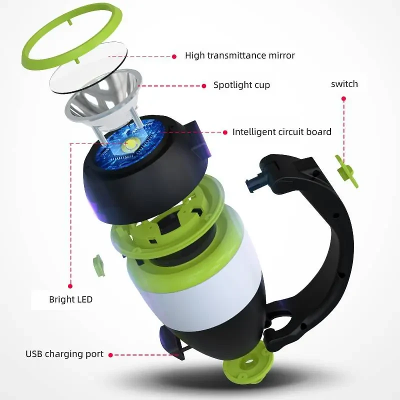 3 In1 Multifunctional Table Lamp Three In One LED Tent Lamp