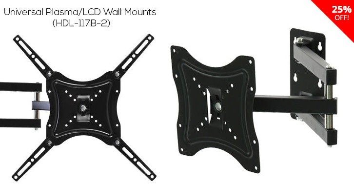 TV Bracket Wall Mount Swivel 14"-55" LED LCD Universal