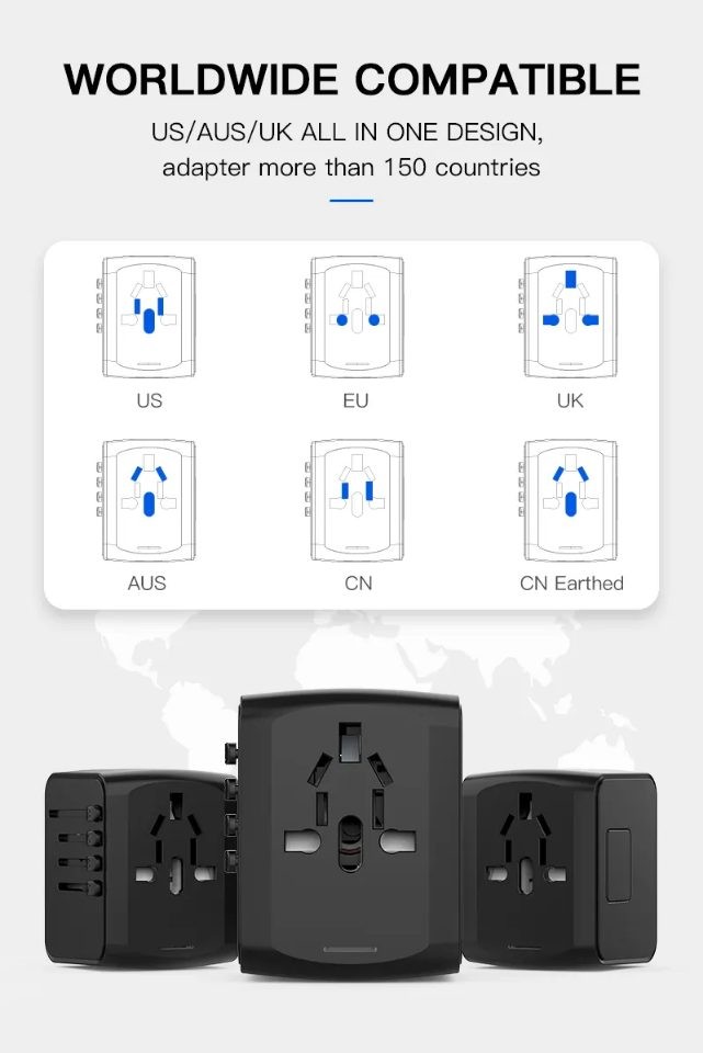 Universal Travel Adapter (NZ Stock & Delivery Overnight)