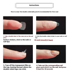 Blush Pleated French Handmade Manicure Wear Nail Fake Nails